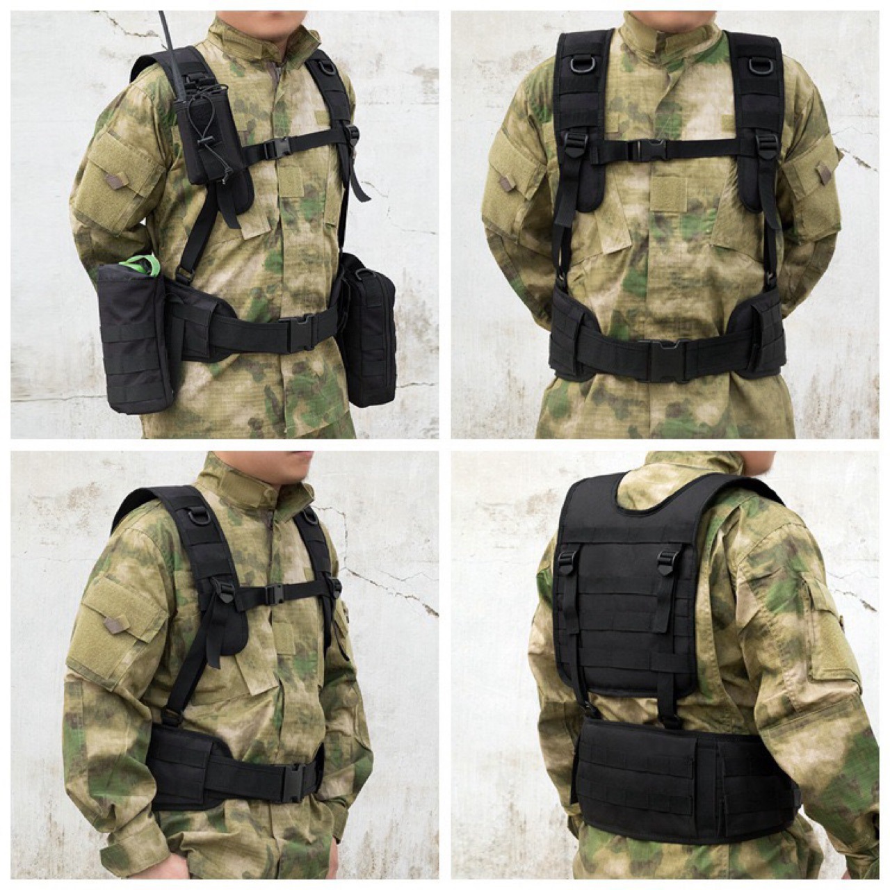 Edc Concealed Carry Belt - Molle Tactical Padded Vest Belt Set