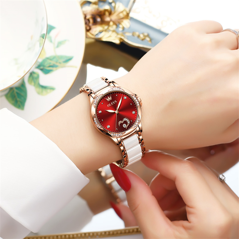 Watch Winder Compact - OLEVS Ladies Watch Woman Luxury Fashion