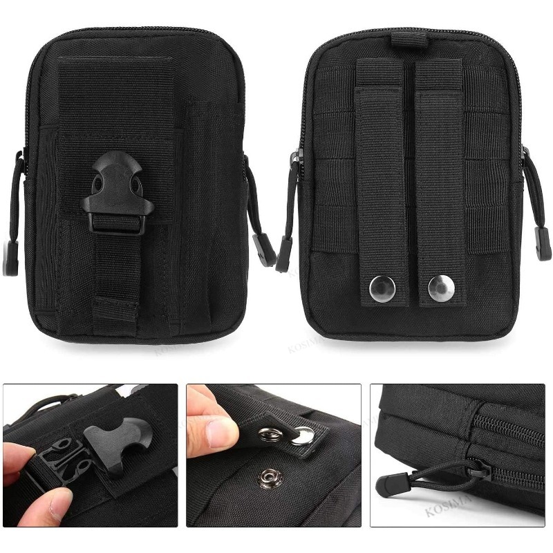Tactical Molle Admin Pouch Uti - Edc Concealed Carry Belt ulasan dan harga