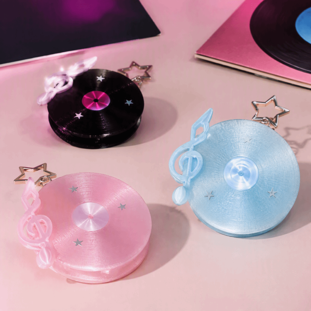 Y2K Vinyl Record Keychain Star - Cable Winder Keychain ulasan dan harga