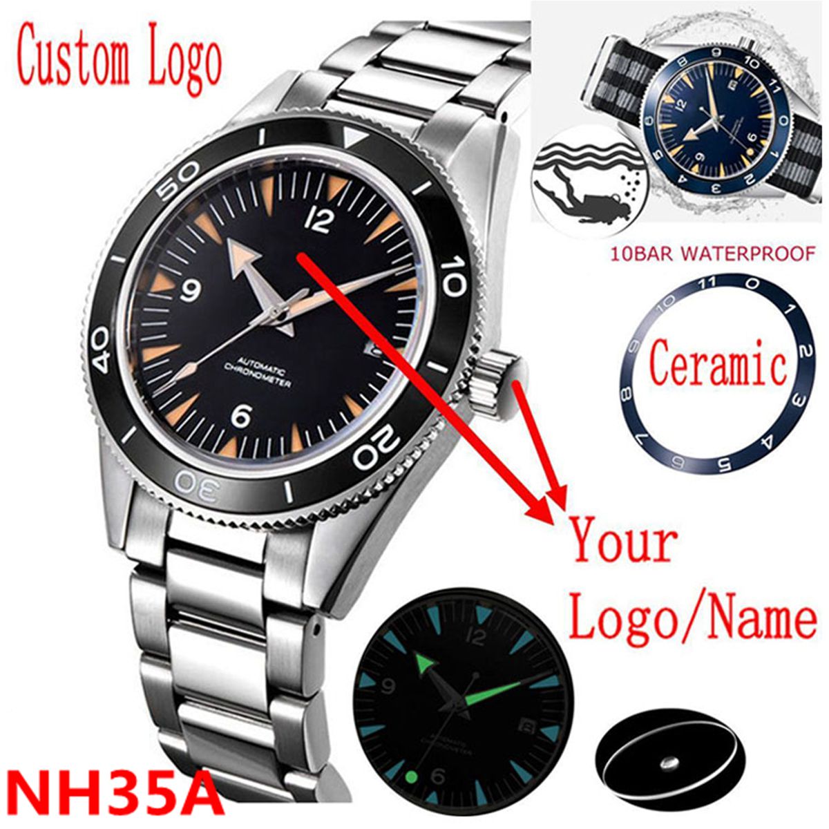 Custom Logo NH35 Movement Watc - Watch Winder Compact ulasan dan harga