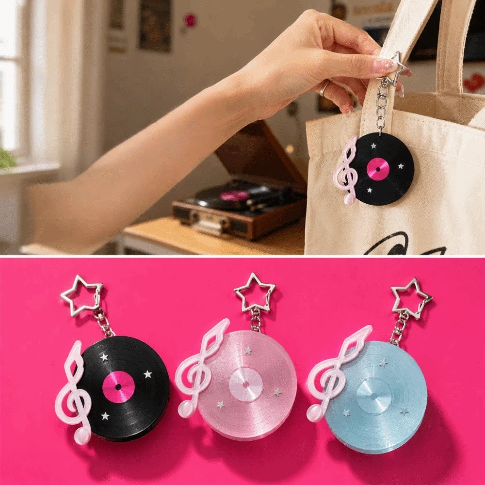 Y2K Vinyl Record Keychain Kore - Cable Winder Keychain ulasan dan harga