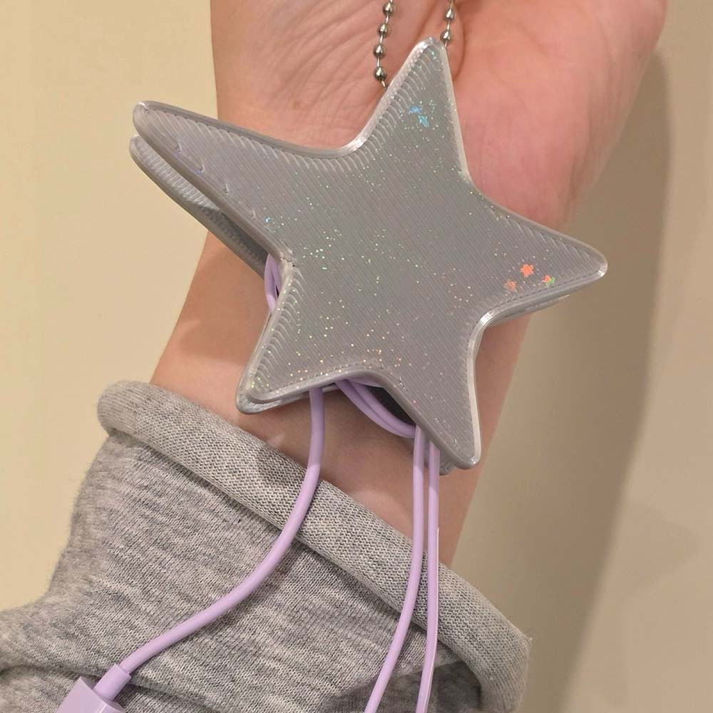 3D Star Cable Winder – Y2K Cut - Cable Winder Keychain ulasan dan harga