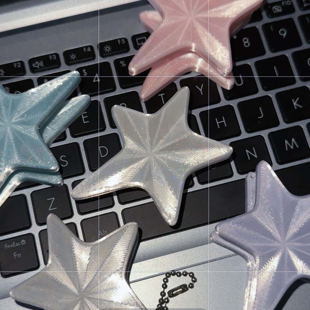 3D Star Cable Winder – Y2K Cut - Cable Winder Keychain ulasan dan harga