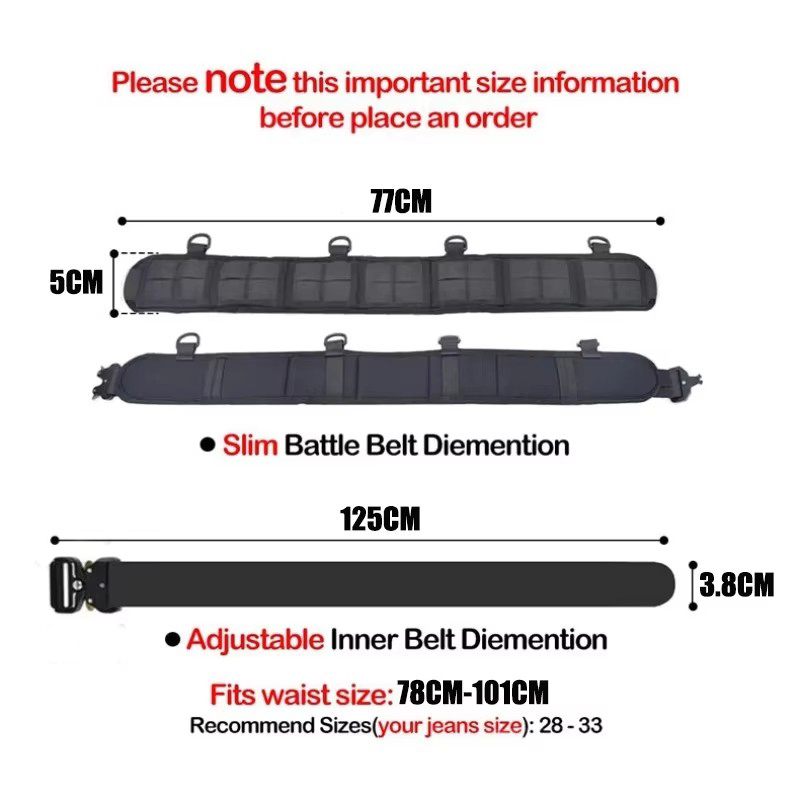 Quick Release Tactical Nylon B - Edc Concealed Carry Belt ulasan dan harga