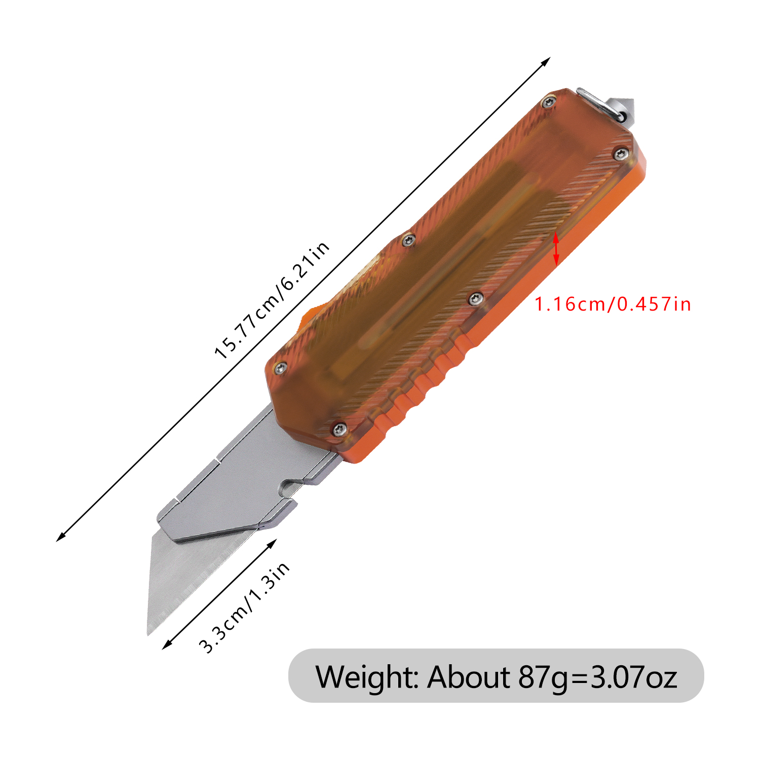 Two-piece aluminum alloy combi - Edc Carry Piece ulasan dan harga