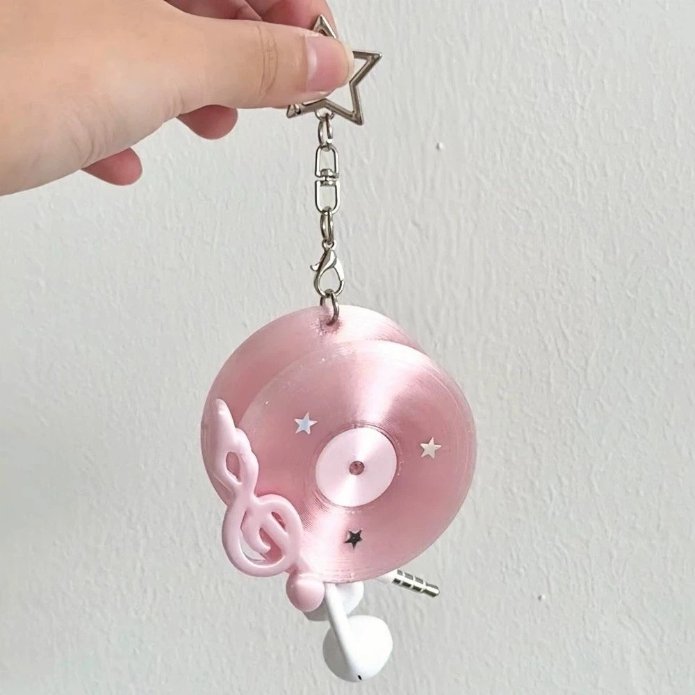 Y2K Vinyl Record Keychain Kore - Cable Winder Keychain ulasan dan harga
